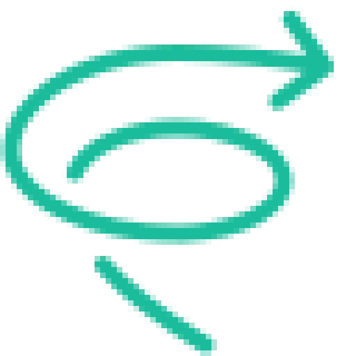 spiral arrow green arrow
